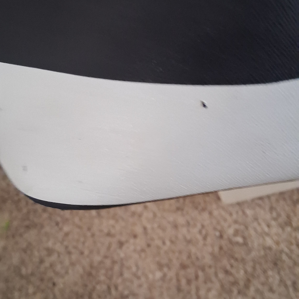 Michael Kors Navy Blue and White Striped Tote with Gold Accents. - Picture 4 of 6